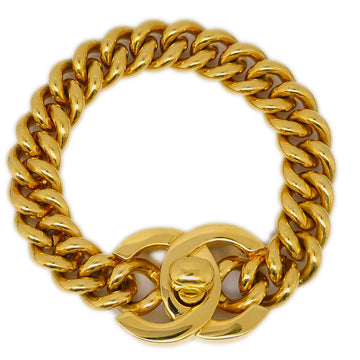 CHANEL Turnlock Chain Bracelet Gold 96P 120133
