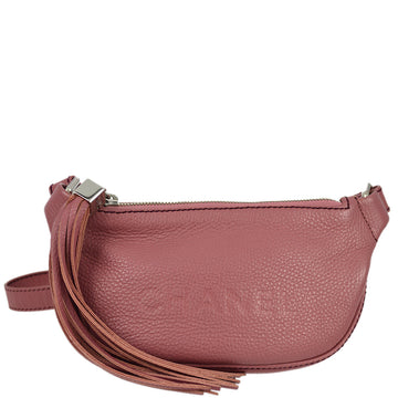 CHANEL 2003-2004 Pink Fringe Shoulder Bag 120350