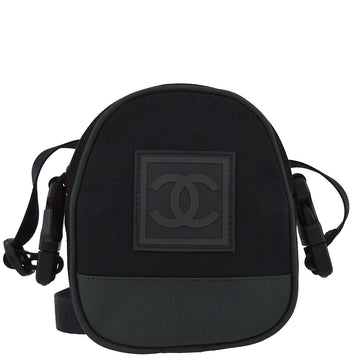 CHANEL 2003-2004 Black Sports Line Shoulder Bag 110867
