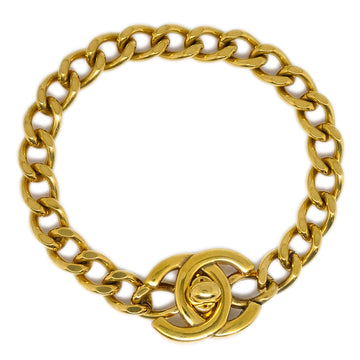 CHANEL Turnlock Chain Bracelet Gold 97P 120620