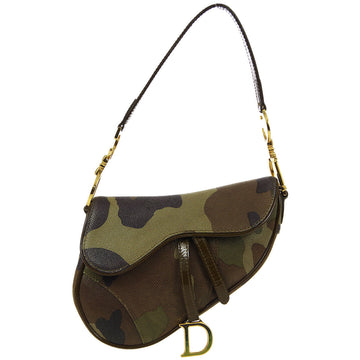 CHRISTIAN DIOR * 2000 John Galliano Camouflage Small Saddle Handbag 130749