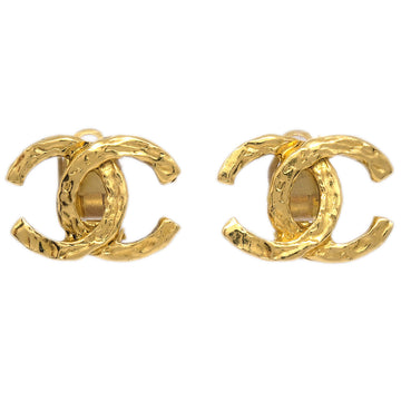 CHANEL CC Earrings Clip-On Gold 140298