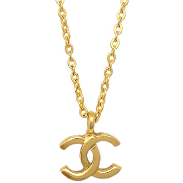 CHANEL Mini CC Gold Chain Pendant Necklace 1982/376 141198