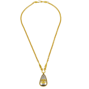 CHANEL Chain Pendant Necklace Gold 97A 121300