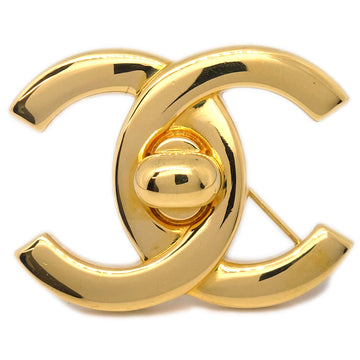 CHANEL CC Brooch Pin Gold 96A 151294