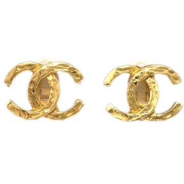 CHANEL CC Earrings Clip-On Gold 131967