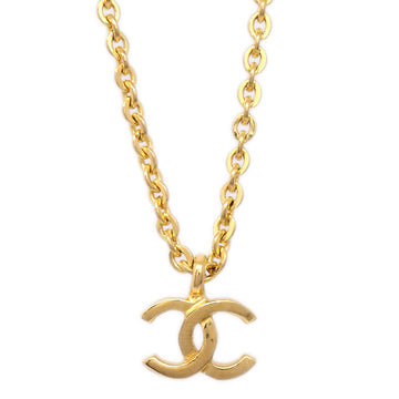 CHANEL Mini CC Chain Pendant Necklace Gold 376/1982 142178