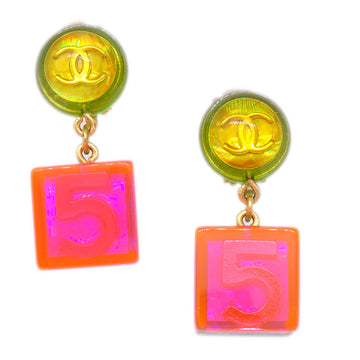 CHANEL Lucite Earrings Clip-On 97P 112501
