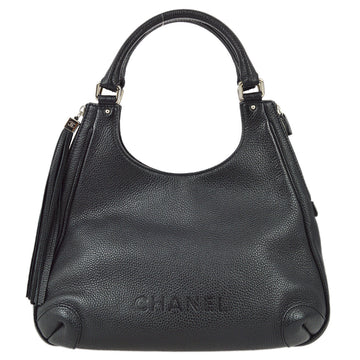 CHANEL Black Hobo Handbag 123064