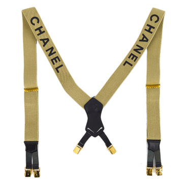 CHANEL Beige Suspenders Small Good 112789