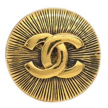 CHANEL Gold Medallion Brooch Pin 1136 123243