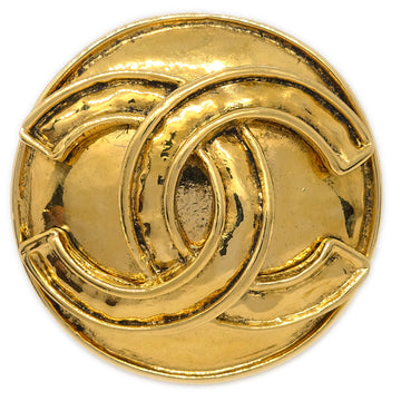 CHANEL Gold Medallion Brooch Pin 94P 123249