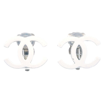 CHANEL Earrings Clip-On White 04C 142738