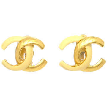 CHANEL CC Earrings Clip-On Gold 00T 123453