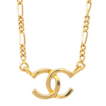 CHANEL CC Chain Pendant Necklace Gold 1982 171566