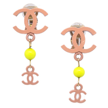 CHANEL Dangle Earrings Pink 03S KK30405