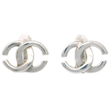 CHANEL Earrings Clip-On Silver 01A KK30407