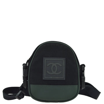 CHANEL Black Green Sport Line Bum Shoulder Bag 171839