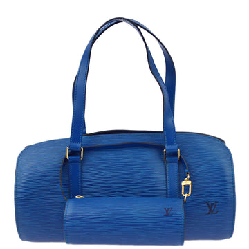 LOUIS VUITTON 1996 Blue Epi Soufflot Handbag M52225 171845