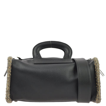 CHANEL Black Calfskin 2way Shoulder Handbag 171959