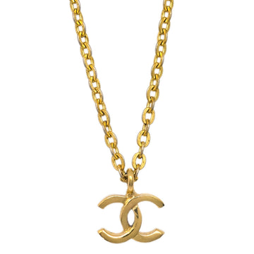 CHANEL Mini CC Chain Pendant Necklace Gold 376/1982 191177