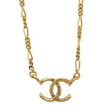 CHANEL CC Chain Pendant Necklace Gold 1982 191182