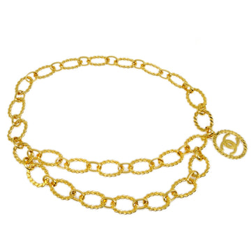 CHANEL Gold Chain Belt 29 Small Good 161521