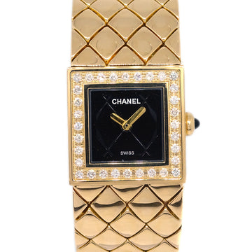CHANEL Matelasse Watch 18KYG Diamond 132773