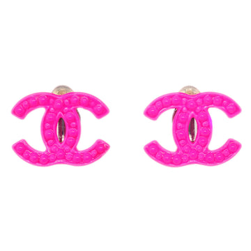 CHANEL CC Earrings Clip-On Pink 04A KK31462