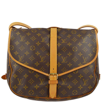 LOUIS VUITTON Monogram Saumur 35 Shoulder Bag M42254 KK92347