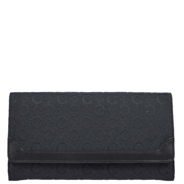 CELINE Black C Macadam Wallet Purse 172357