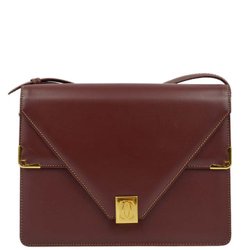 CARTIER Bordeaux Must De  Shoulder Bag 172401