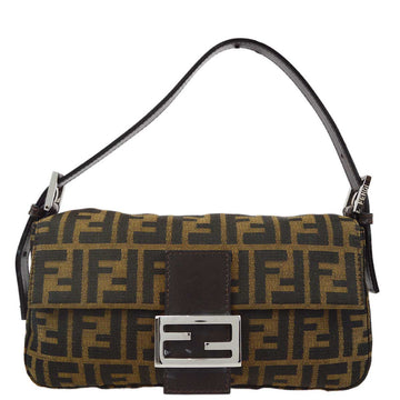 FENDI Brown Zucca Baguette Handbag KK32128