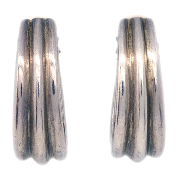 HERMES Earrings Clip-On Silver 181837