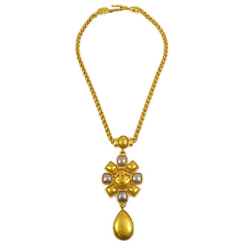 CHANEL Gold Pendant Necklace 97A 181872