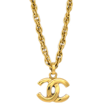 CHANEL Gold CC Pendant Necklace 181878
