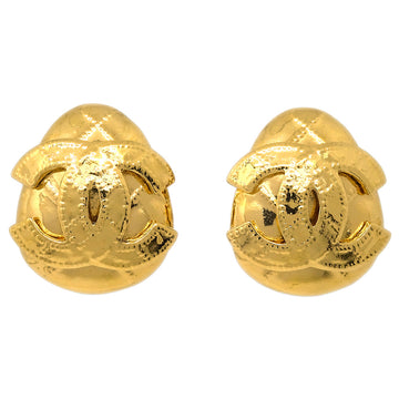 CHANEL Earrings Clip-On Gold 94P 182423