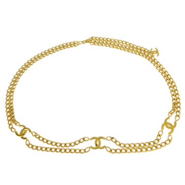 CHANEL CC Gold Chain Belt 97A Small Good 182443
