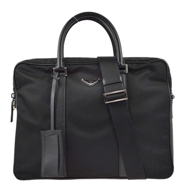 PRADA Black Nylon 2way Briefcase Shoulder Handbag 191961