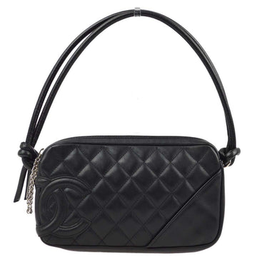 CHANEL Black Calfskin Cambon Ligne Handbag 172568