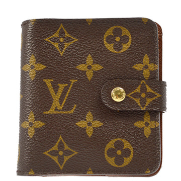 LOUIS VUITTON Monogram Compact Zip Wallet M61667 191620