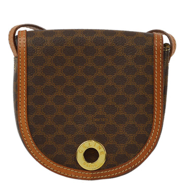 CELINE Brown Macadam Shoulder Bag 192012