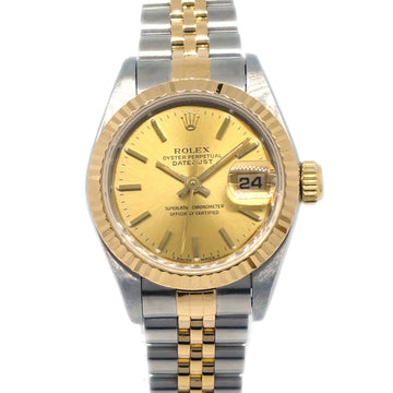 ROLEX Oyster Perpetual Datejust Watch 26mm Ref.69173 18KYG SS 161559