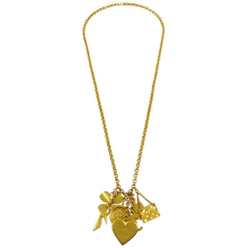 CHANEL Icon Gold Chain Pendant Necklace 96P 181821