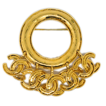 CHANEL Hoop Brooch Pin Gold 94P 191716