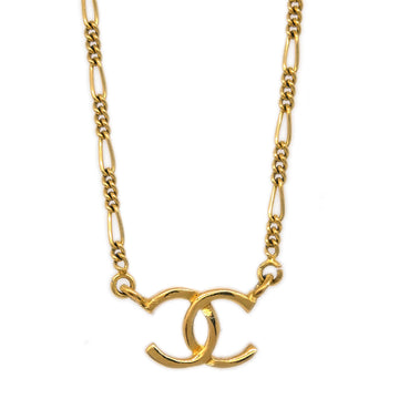 CHANEL CC Chain Pendant Necklace Gold 1982 191845