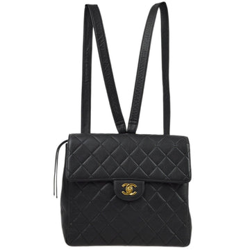 CHANEL Black Caviar Backpack 161792