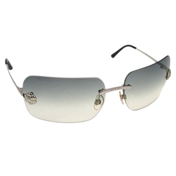 CHANEL Sunglasses Eyewear Gray Small Good 162474