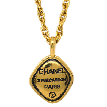 CHANEL Chain Pendant Necklace Gold 172994