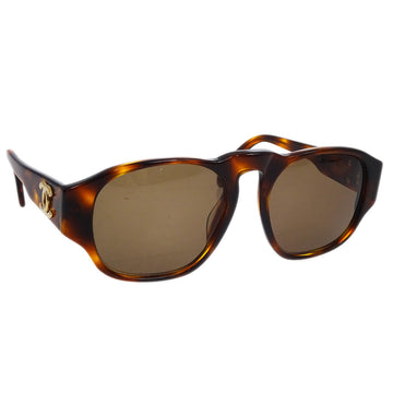 CHANEL Sunglasses Eyewear Brown Small Good 173075